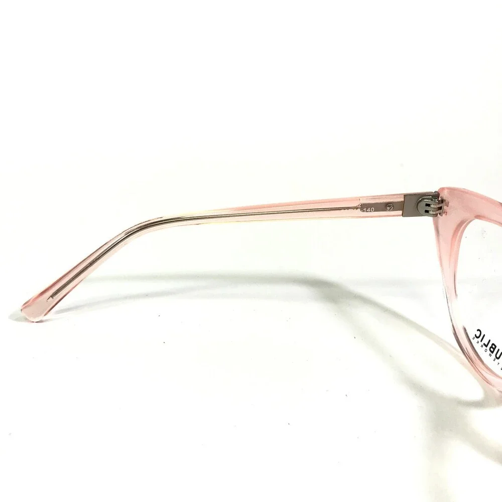 Public Eyeworks Eyeglasses Frames ASHLAND-C03 Pink Clear Oversized 53-16-140